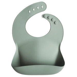 Silicone Baby Bib - Cambridge Blue