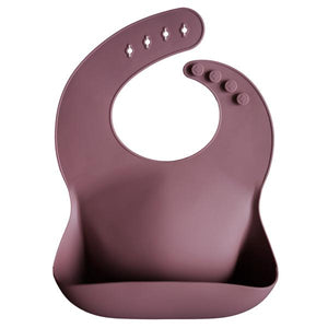 Silicone Baby Bib - Dusty Rose